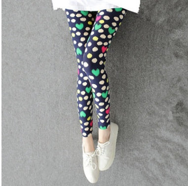 Colorful patterned leggings, versatile and stylish comfort wear.