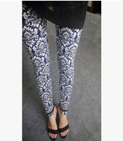 Colorful patterned leggings, versatile and stylish comfort wear.