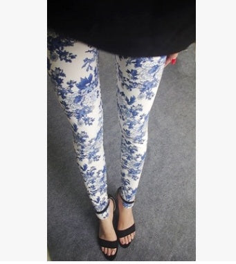 Colorful patterned leggings, versatile and stylish comfort wear.